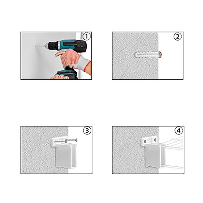 Wardrobe Closet Rod Bracket Heavy Duty Wardrobe Bracket Closet Rod End Supports Closet Pole Socket Mounting Brackets With Screws