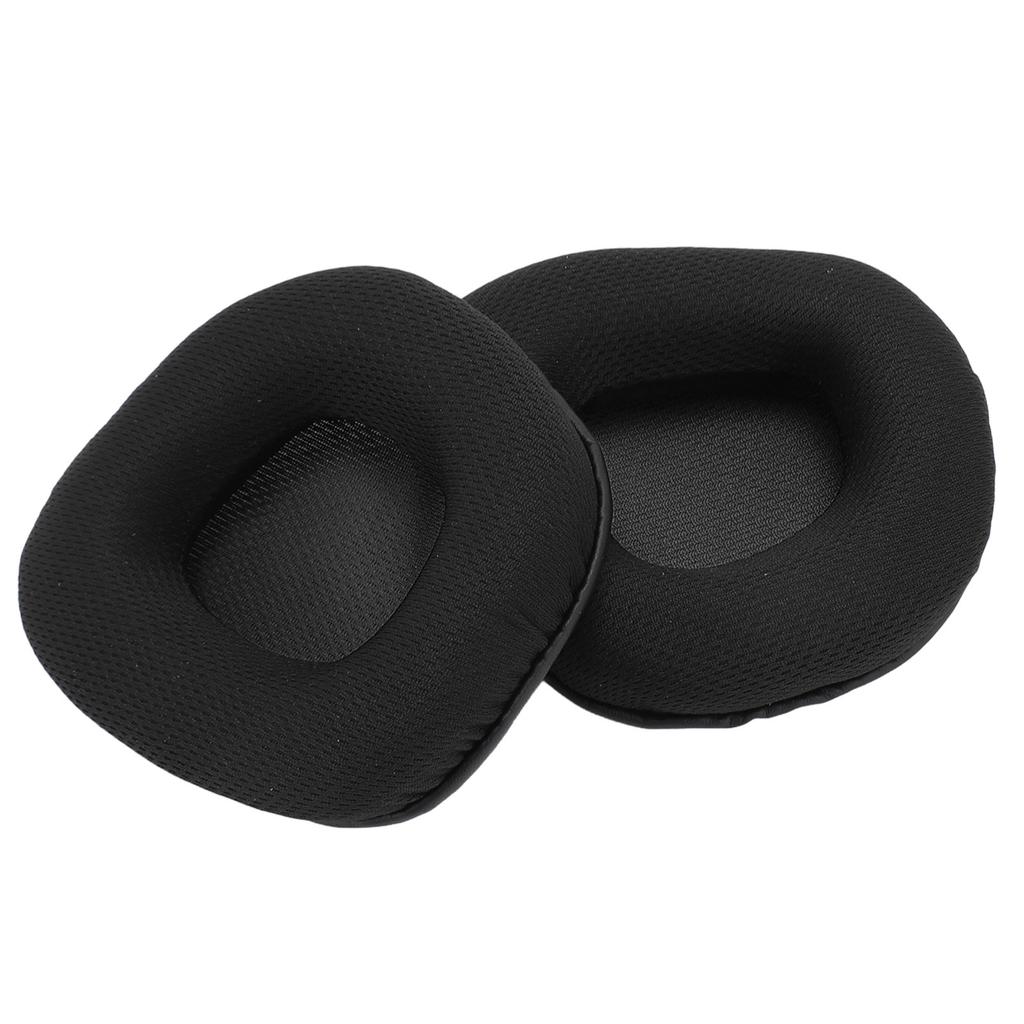 2pcs Replacement Ear Pads Noise Isolation Protein Leather Breathable Mesh Ear Cushions for Corsair Void Wireless for