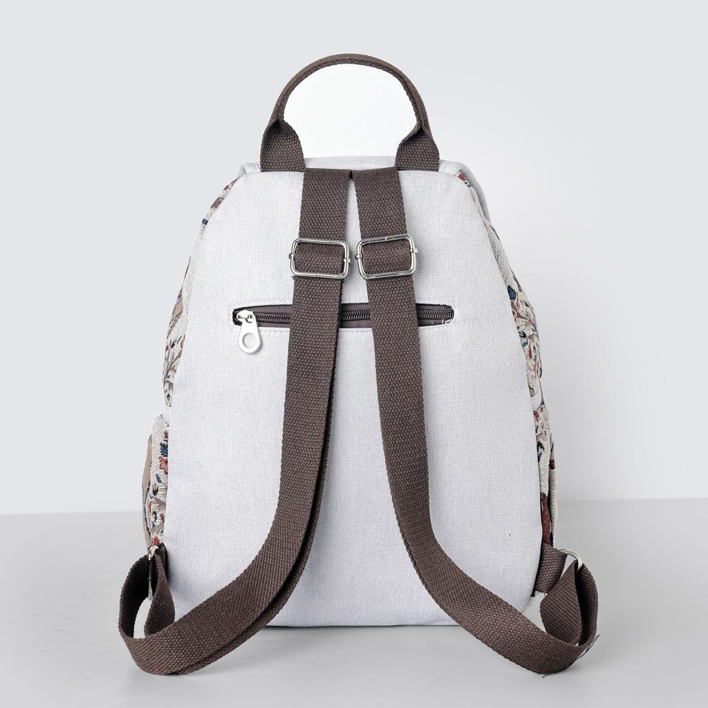 Dual-shoulder Bag, Embroidered Multi-purpose Backpack, Large Capacity, Lightweight Student Schoolbag