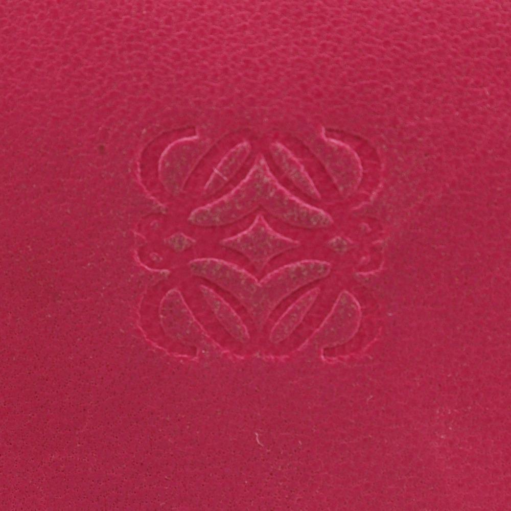 LOEWE anagram Purse pink lambskin Women Used