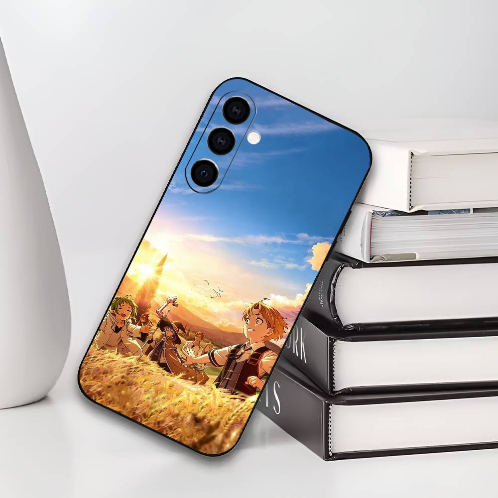 

M-Mushoku Tensei Jobless Reincarnation Phone Case For Samsung Galaxy A73,A72,A71,A70,A53,A52,A51,Others Soft Black Cover Samsung a71 5g