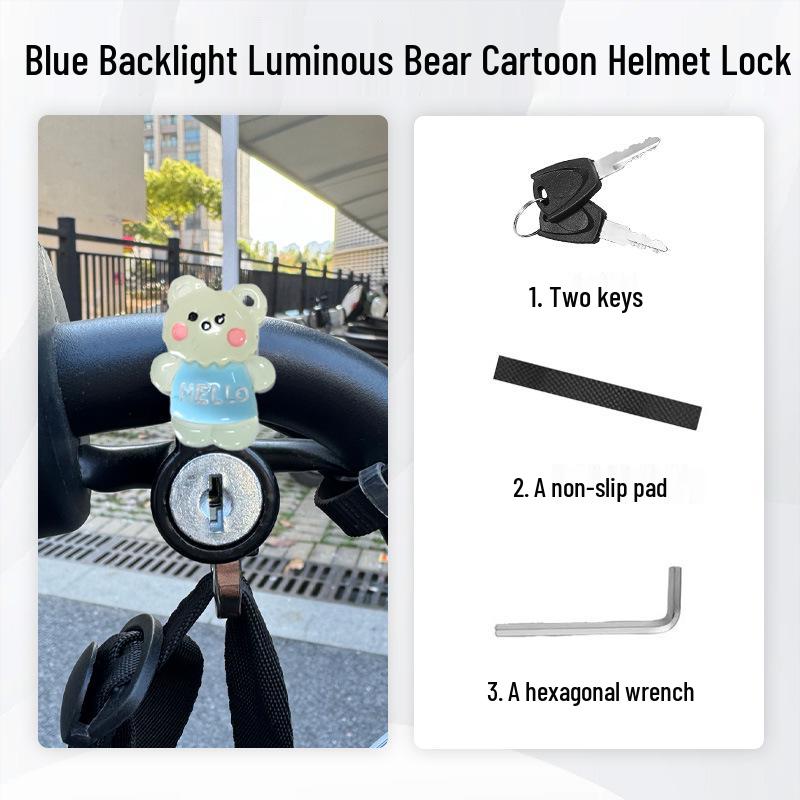 Anti-Theft Electric Bike Helmet Lock - Pry-Proof Fixed Hook for Bicycles