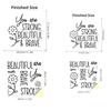 You Are Beautiful Mirror Decal Decal Bathroom Decor Inspire Motivational Quote Sticker Fitting Room Bedroom Decoration