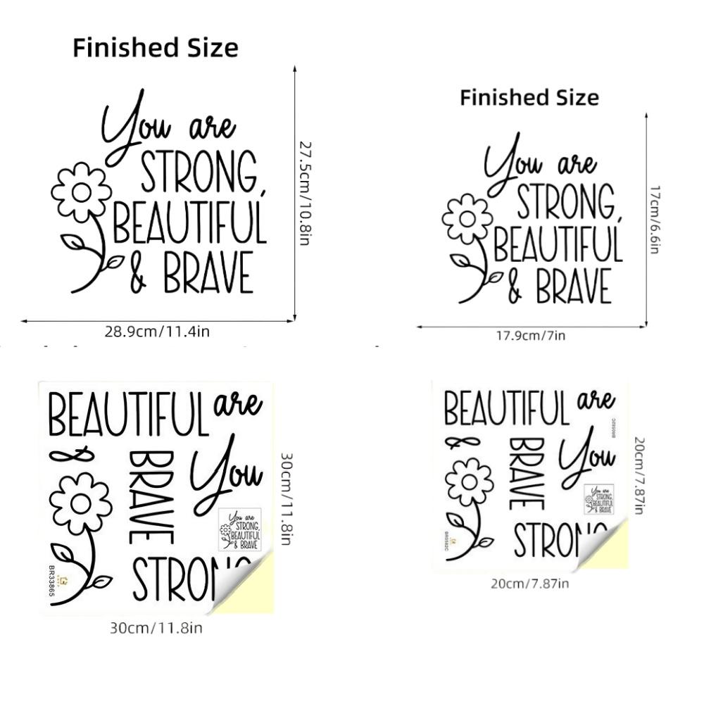 You Are Beautiful Mirror Decal Decal Bathroom Decor Inspire Motivational Quote Sticker Fitting Room Bedroom Decoration