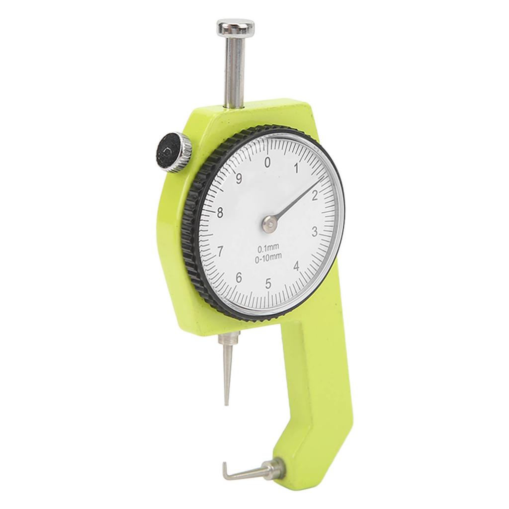 0 To 10mm Dial Thickness Gauge Handheld Curved Tip Thickness Meter for Hollow Tube Round Tube Measurement