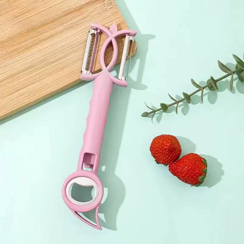 

New 7-in-1 Multifunctional Bottle Opener Vegetable And Fruit Peeler Tin Can Bottle Opener Beverage Beer Bottle Opener 2026 фиолетовый
