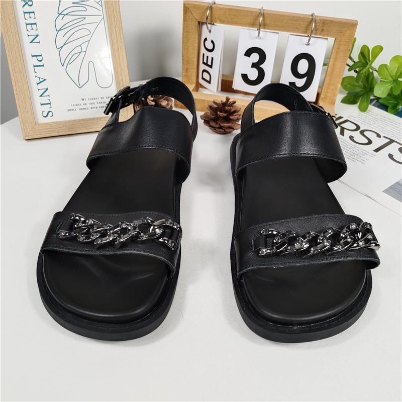 Fashion Beach Sandal Woman Luxury Shoes Lady 2025 Summer Heels Open Toe Fashion New Girls Comfort Peep Rome Casual Scandals Leisure