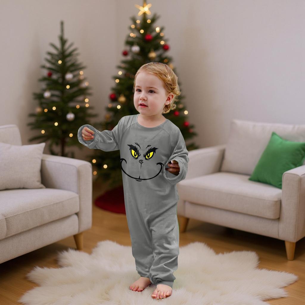 Passende Familiensets mit Weihnachtsmotiven, Langarmshirts und Hosen