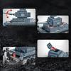 Druhá světová válka WW2 Armáda Vojáci Pancéřový Polopásový Hlavní Stan Tank Stavebnice Kostky Model DIY Montáž Hračky Pro Děti