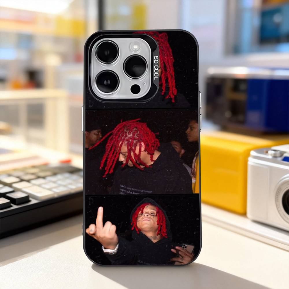 Rapper T-Trippie R-Redd Cool Phone Case For iPhone 11,12,13,14,15,16,17,Pro,Max,Plus,E,Air,Mini IMD Matte Black