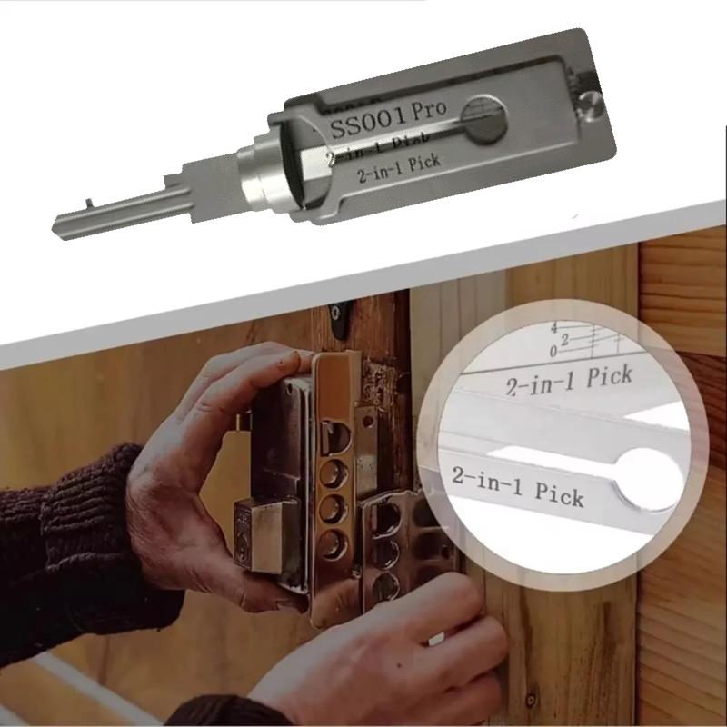 Perfekter Dekodierschlüssel-Match für Schlüsselpicking-Hakenwerkzeug Edelstahl Pro Ss001