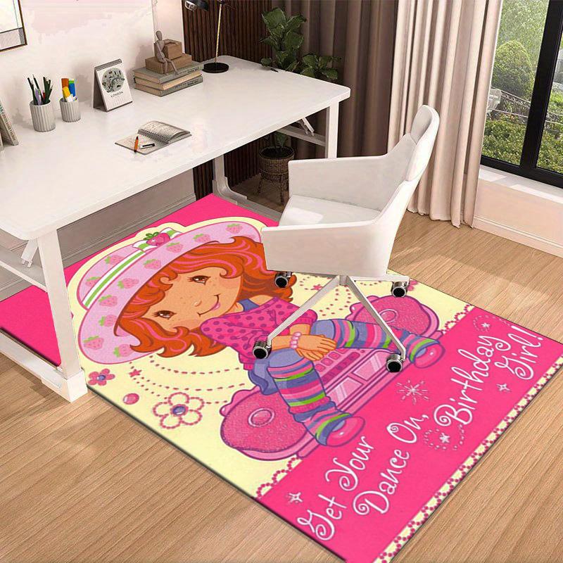 Strawberry Hat And Cat Carpet, Chair Rug,Rug for Office Bedroom living rooms, Doormat decor Fan Gift Christmas Gift