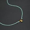 New Women Necklace Handmade Braided 2mm Thin Rope Collar Gold Color Water Droplet Beach Leisure Neck Accessories Gift For Her