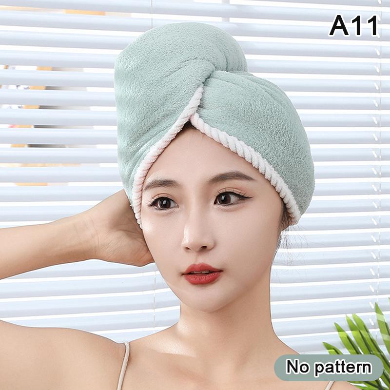 Quick-Dry Super Absorbent Coral Velvet Dry Hair Towel Cap Bath Cap With Button For Spa, Beauty, After Bathing And Hair Care