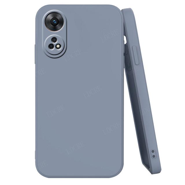 

Чехол для OPPO Reno 8T, чехол для Reno 8T, жидкий силиконовый чехол для телефона ярких цветов, матовый бампер, противоударный, полный защитный мягкий чехол для Reno8 T Reno 8T For Reno 8T(4G) серый