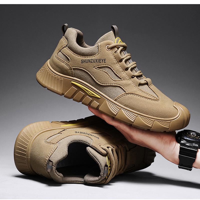 

Oulylan Men s Safety Waterproof Boots Steel Toe Anti-Puncture Breathable Lightweight Anti-Slip Durable Labor Protectio Shoes 44