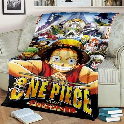 Pătură ușoară de flanel într-o singură bucată cu anime japonez, pătură multifuncțională pentru cadou de vacanță Pături calde și moi toate anotimpurile