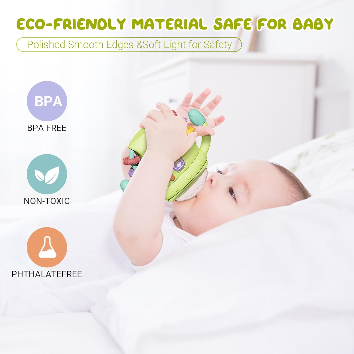 Силиконовые игрушки для прорезывания зубов в форме детской бутылочки — фото 7