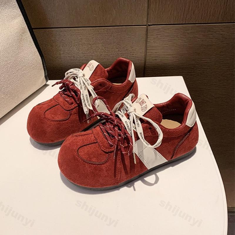 Women's Sneakers Spring Autumn New Lightweight Comfortable Lace Up Casual Shoes Comfortable Vintage Outdoor Non Slip Board Shoes