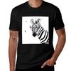 Zebra With Glasses And Butterflies Tshirt Basic Short Sleeve Tshirt For Unisex