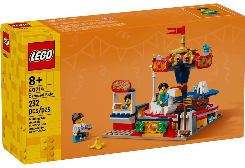 LEGO Herní sada do zábavního parku 40714 Kolotoč pro děti od 8 let