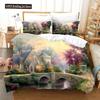 Oil Painting Van Gogh Star Sky Bedding Set Queen King Size Bedroom Decor Quilt Cover Pillowcase 2/3 Pcs Bed Linen Home Textile