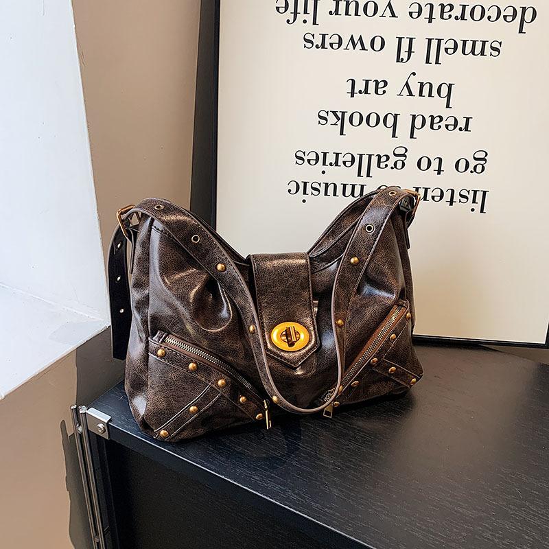 

Large-capacity handbag women s 2024 new winter simple casual tote bag fashionable personalized shoulder bag women s bag