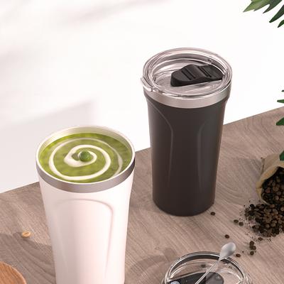 Kaffekopp med stor kapacitet Rostfritt stål Högvärdig Bilkopp för Pojkar och Flickor Medföljande Koppar