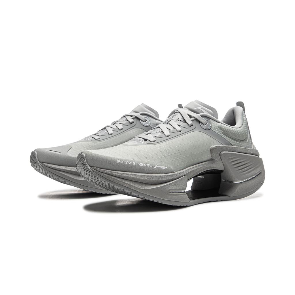 Li Ning Shadow 3 Essential Cushioning Abrasion Resistant Support Rebound Low top Running Shoes Women's Brick Gray ARRV002-35