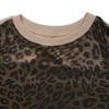 Neuer Stil Street Retro Trendy Langärmeliges Rundhals Leopardendruck Sweatshirt Top für Damen