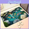 Modern Koi Fish 3d Diatomaceous Earth Bath Mat With Absorbent Non Slip Design For Bathroom And Hallway