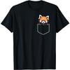 Cute Red Panda In The Pocket T-Shirt
