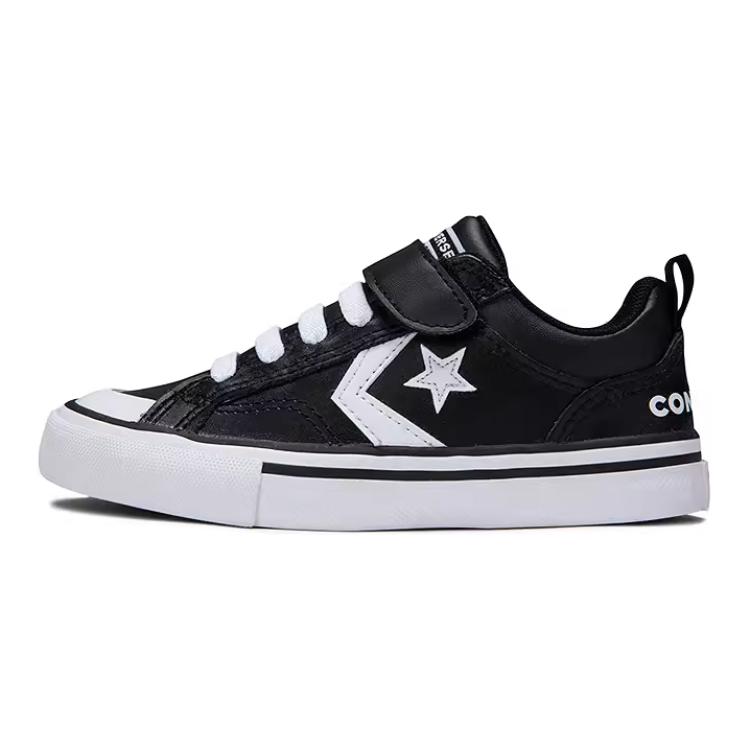

Converse Pro Blaze Strap Ox Удобные Универсальные Низкие Детские Кеды для Скейтбординга Детские Кроссовки Черные A08477C 28
