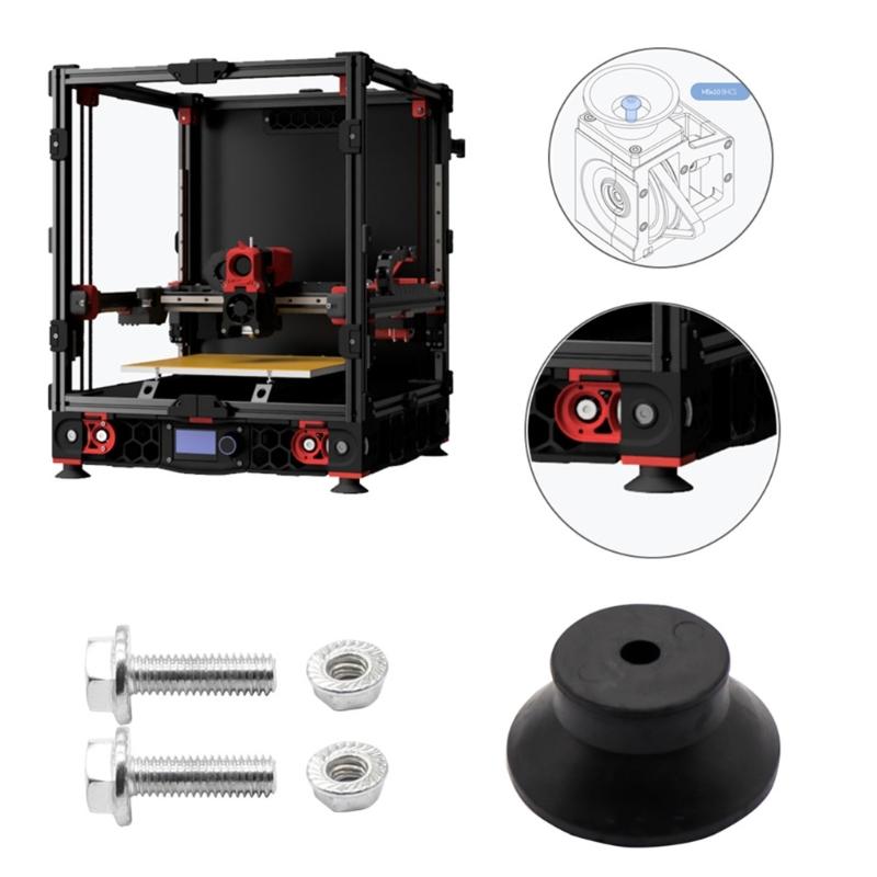 4Pcs Shock Absorbing 3D Printer Rubber Feet Replacement Part for Voron 2.4 Feet Pad Vibrating Dampening Feet Upgraded