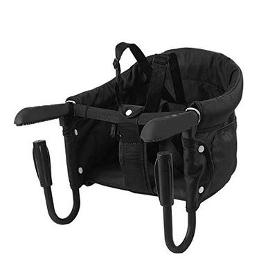 Laiqianle Folding Baby Table Chair, Ideal for Children 6 Months To 3 Years Old (Black)