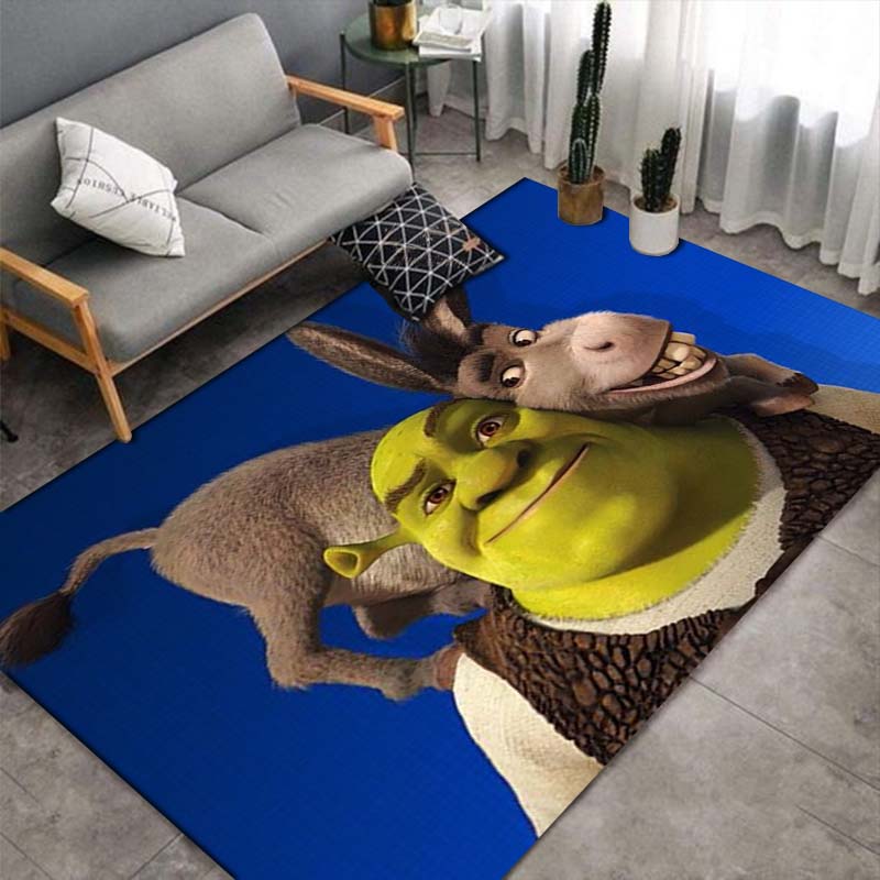 Shrek Selfie-Kamera Oger Anti-Rutsch-Teppich Cartoon Anime Bodenmatte Kinderzimmer Wohnzimmer Dekor Teppich Geschenk Für Filmfan