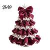 Crochet Christmas Tree Kit for Beginners DIY Kit, Beginner-Friendly Xmas Craft with Bow Complete Starter And Faux Pearl Embellishment, Handmade