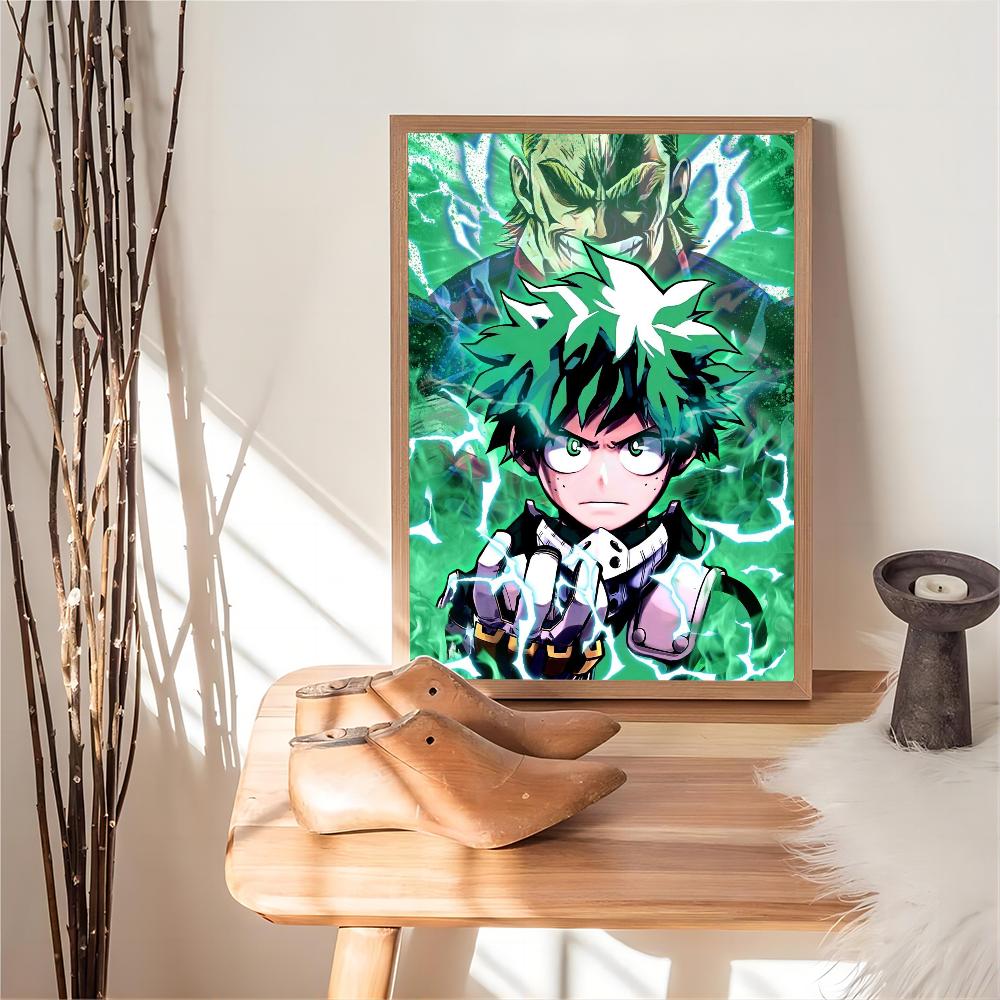 Midoriya Izuku Deku My Hero Academia  Classic Vintage Posters Whitepaper Prints Posters Artwork Kawaii Room Decor