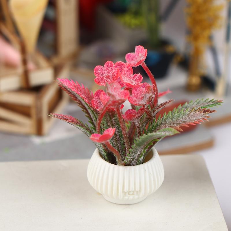 1/12 Puppenhaus Simulation Topfpflanzen Modell Puppenhaus Heimdekoration Mikro Landschaft Pflanzen Ornamente Puppenhaus Zubehör