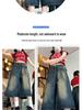 Retro High Waist Wide Leg Cropped Denim Shorts for Women - Summer Plus Size Slimming Loose Fit