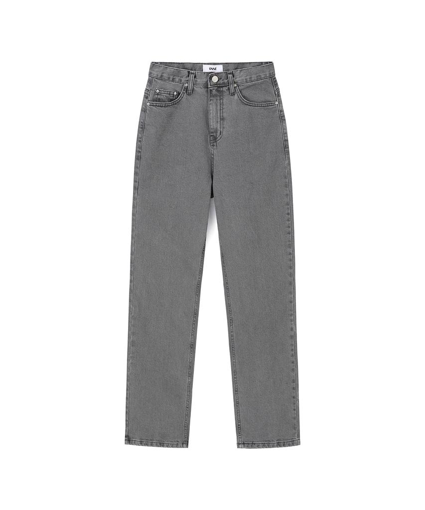 ONNE Back Paneled Elastin Denim Pants - Gray