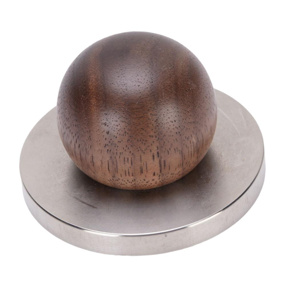 Wooden Handle Coffee Tamper 304 Stainless Steel Coffee Hand Tamper Mini Coffee Tamper For Cafe