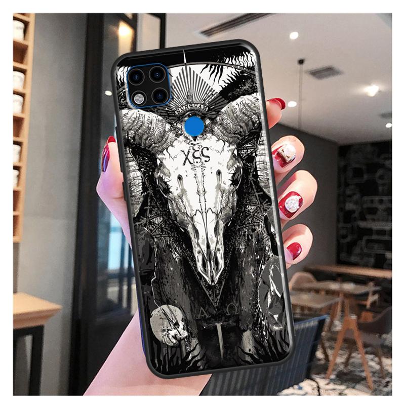 Pouzdro Satanic Demon pro Redmi 10 pro Xiaomi Redmi Note 11 Pro 8 9 10 Pro 8T 9S 10S 9A 9C 9T Cover Fundas