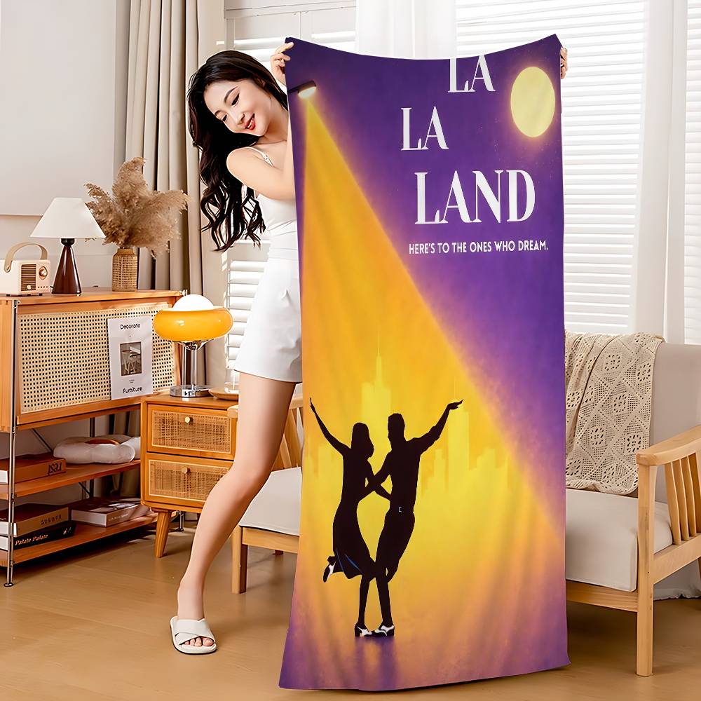 La La Land Music Classic Movie Big Microfiber Beach Towels Quick Dry Towel Sand Beach Towels Pool for Travel Swim Pool Yoga