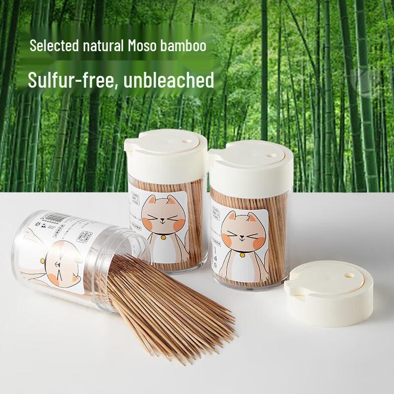 COOKER KING Carbonized Double-Headed Bamboo Toothpicks