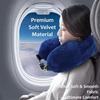 Space-saving Fillable Neck Pillow Adjustable Straps Stuffable Pillowcase  Airplane Travel