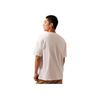 Calvin Klein Solid Round Neck Short Sleeve T-Shirt Men tops Moonlight-White 40BM855-YAA