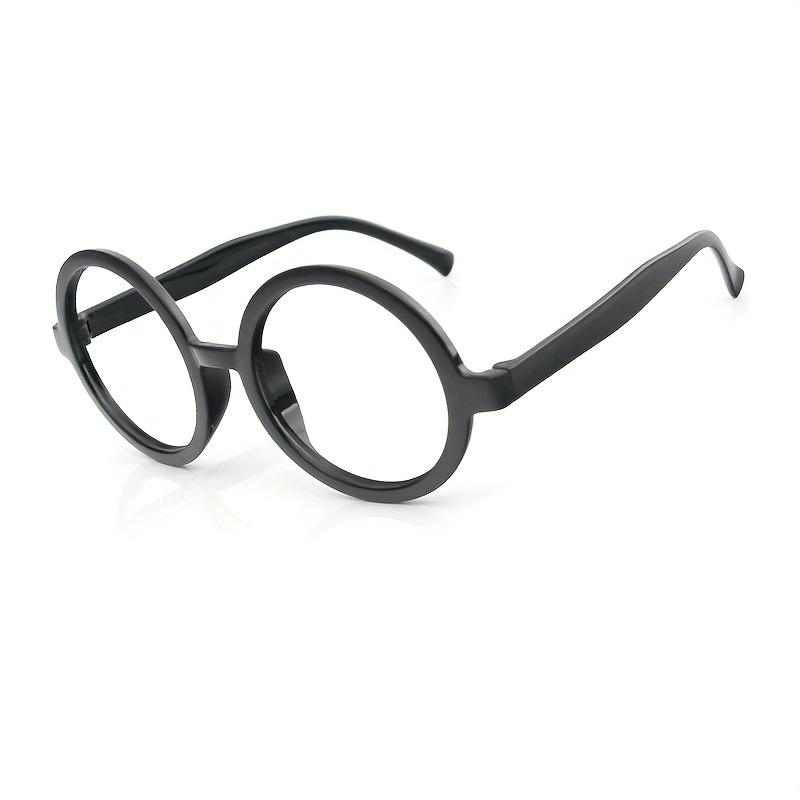 1pc Men's Small Frame Retro Decorative Round Frame Glasses, PC Lens Cosplay Glasses, Without Lens, Ideal choice for Gifts