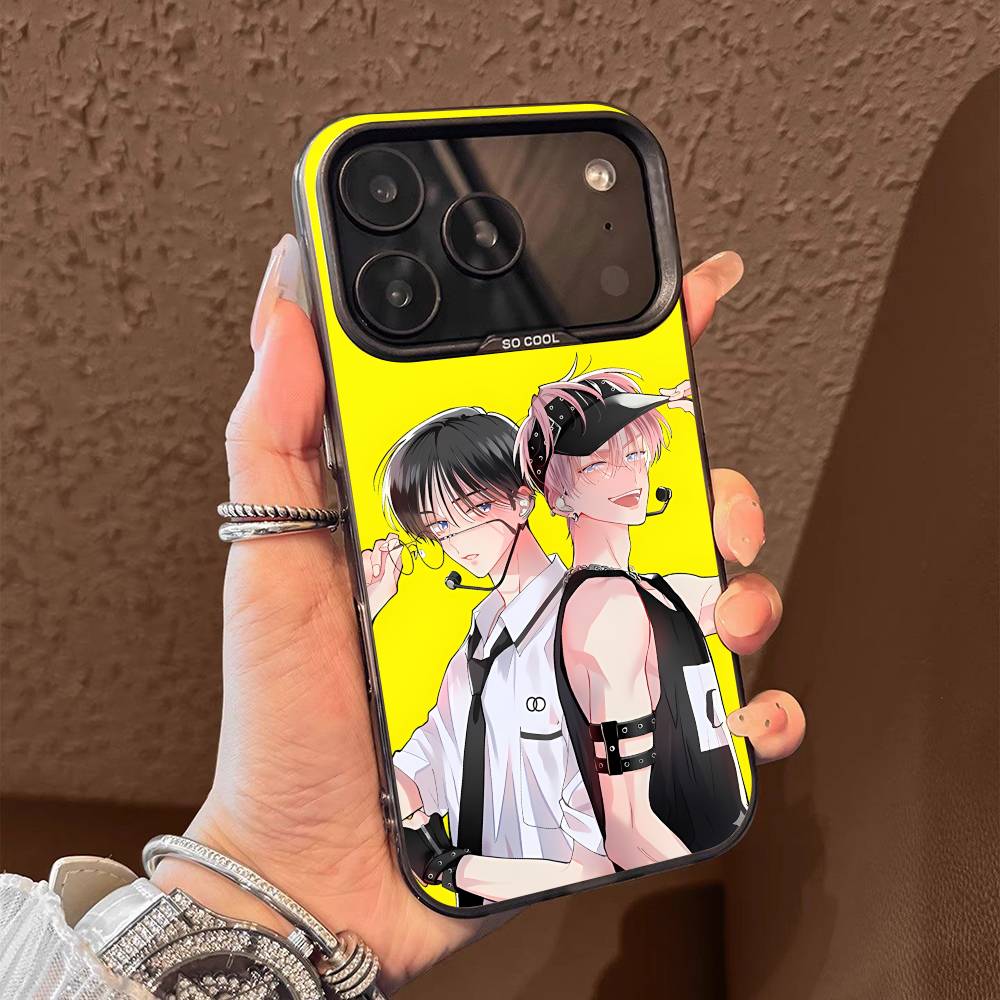 T-Tamon C-Comics Kun Ima Docchi For iPhone 17,16,15,14,13,12,11,Pro,Max,Plus,E,SE4,Air,Mini Black Phone Case IMD Box