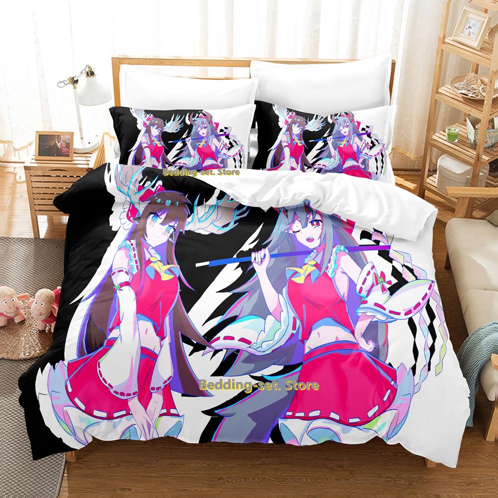 

2025 Kawaii Muse Dash Bedding Set Single Twin Full Queen King Size Bed Set Adult Kid Bedroom Duvetcover Sets Game Anime Bed Shee EU Single(135x200cm)